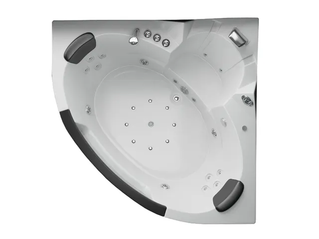 jet-line-whirlpool-villa-carlotta-1-4-x-1-4-m-eck-badewanne-2-personen-spa-mit-h image 1