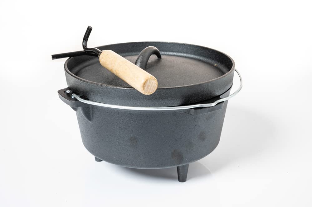 jet-line-arkansas-dutch-oven-3-liter-gusseisen-schwarz-mit-deckelheber image 1
