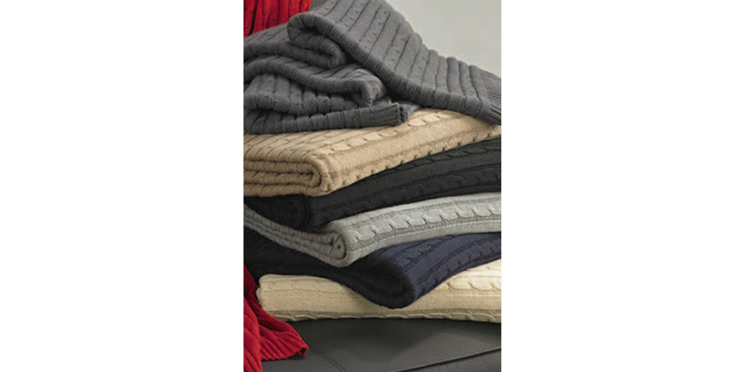 grace-grand-spa-strickdecke-100-baumwolle-130x170-cm-schwarz image 2