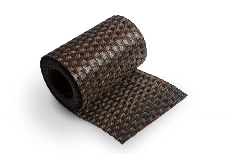 jet-line-premium-polyrattan-zaunstreifen-255-x-19-cm-braun image 1