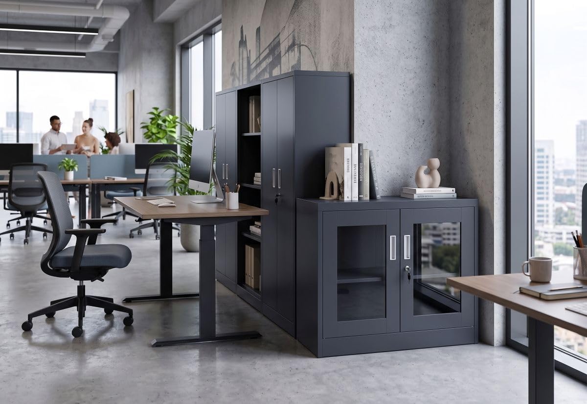 jet-line-ufa-aktenschrank-klein-90x68x40-cm-in-dunkelgrau image 4