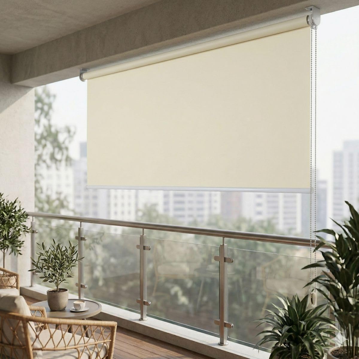 jet-line-vertikalmarkise-beige-120-x-230-cm-sichtschutzrollo image 1