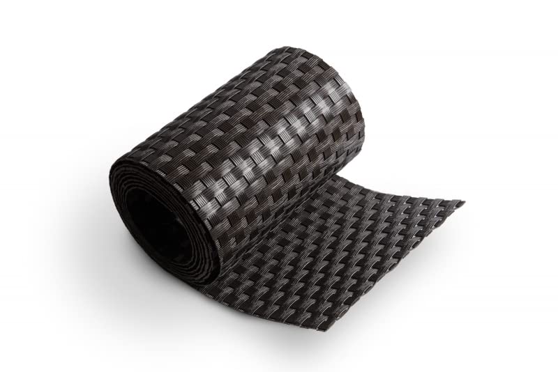 jet-line-premium-polyrattan-zaunstreifen-255-x-19-cm-dunkelbraun image 1