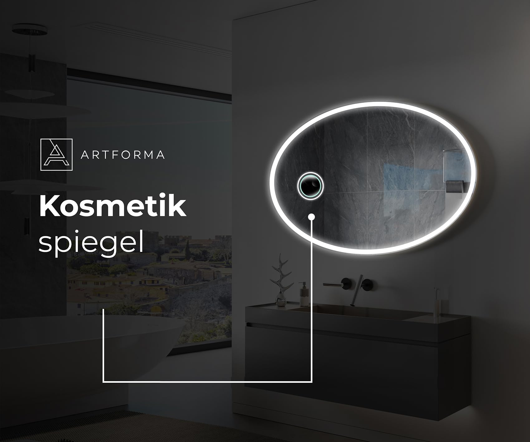 artforma-eli227-led-badspiegel-130x60-cm-oval-mit-rahmen image 4