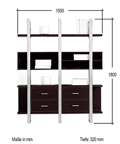 jet-line-brindisi-aktenschrank-b-roschrank-lederoptik-schwarz-180x150x32-cm-edel image 8
