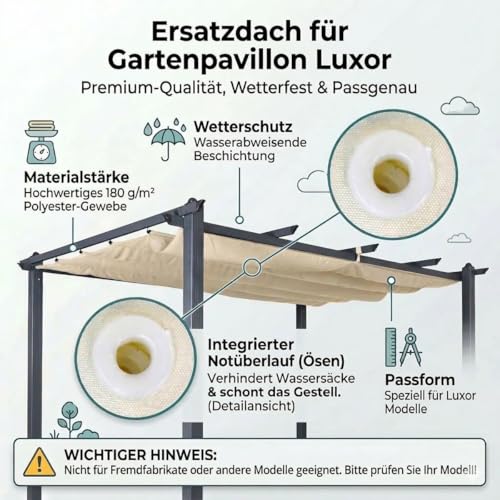 jet-line-ersatzdach-f-r-pavillon-luxor-4x3-m-beige image 4