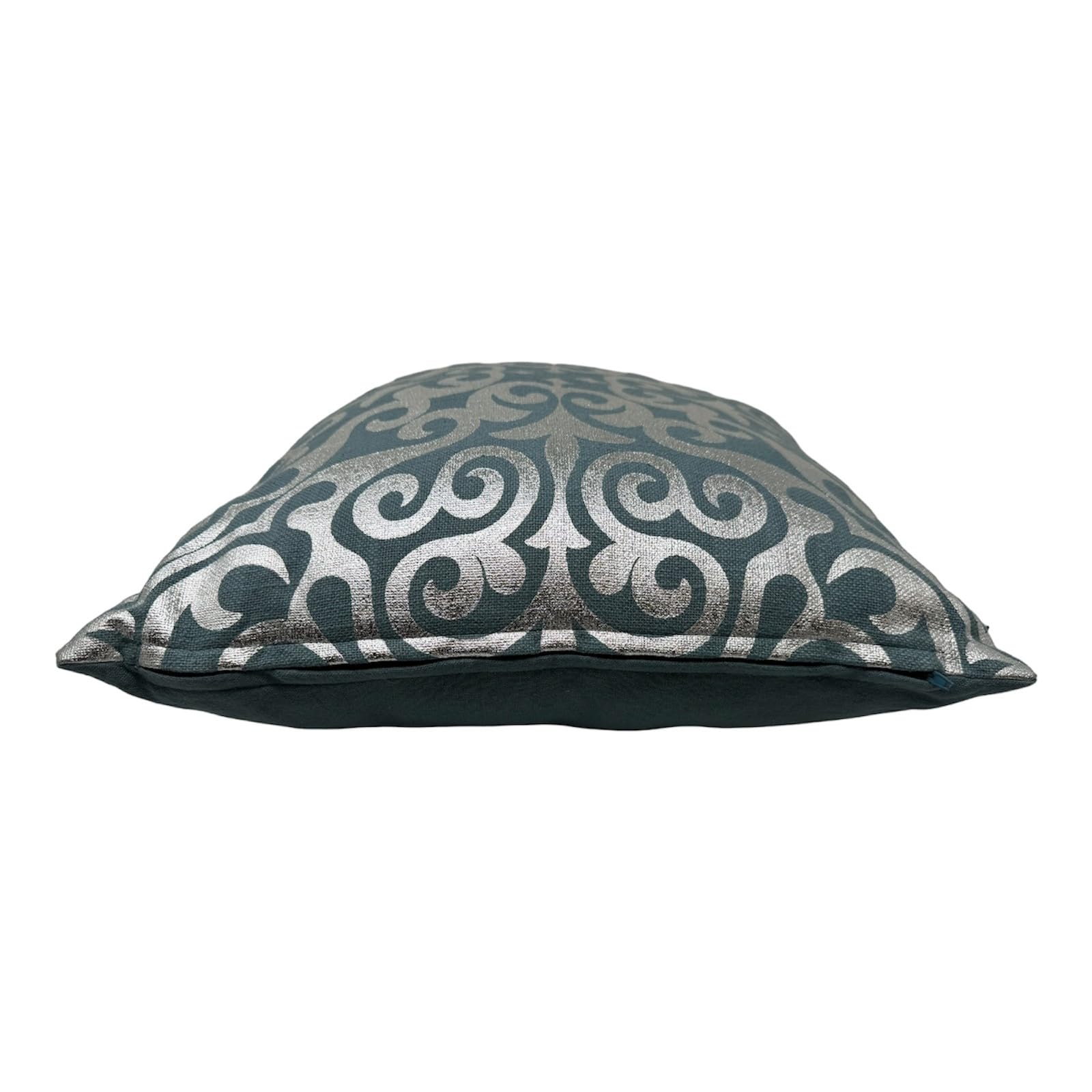 jet-line-ornament-deko-kissen-set-2er-40x40-cm-petrol-silber-inkl-f-llung image 7
