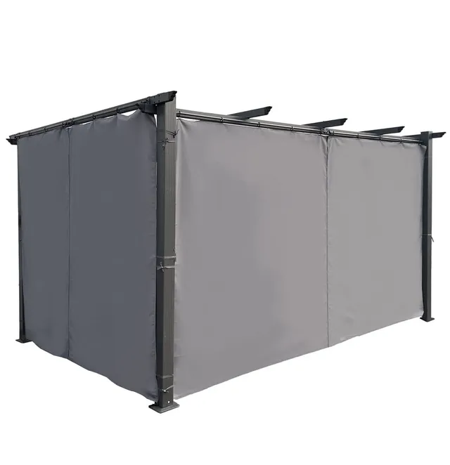 jet-line-pavillon-luxor-seitenvorhang-3-m-2er-set-anthrazit image 1