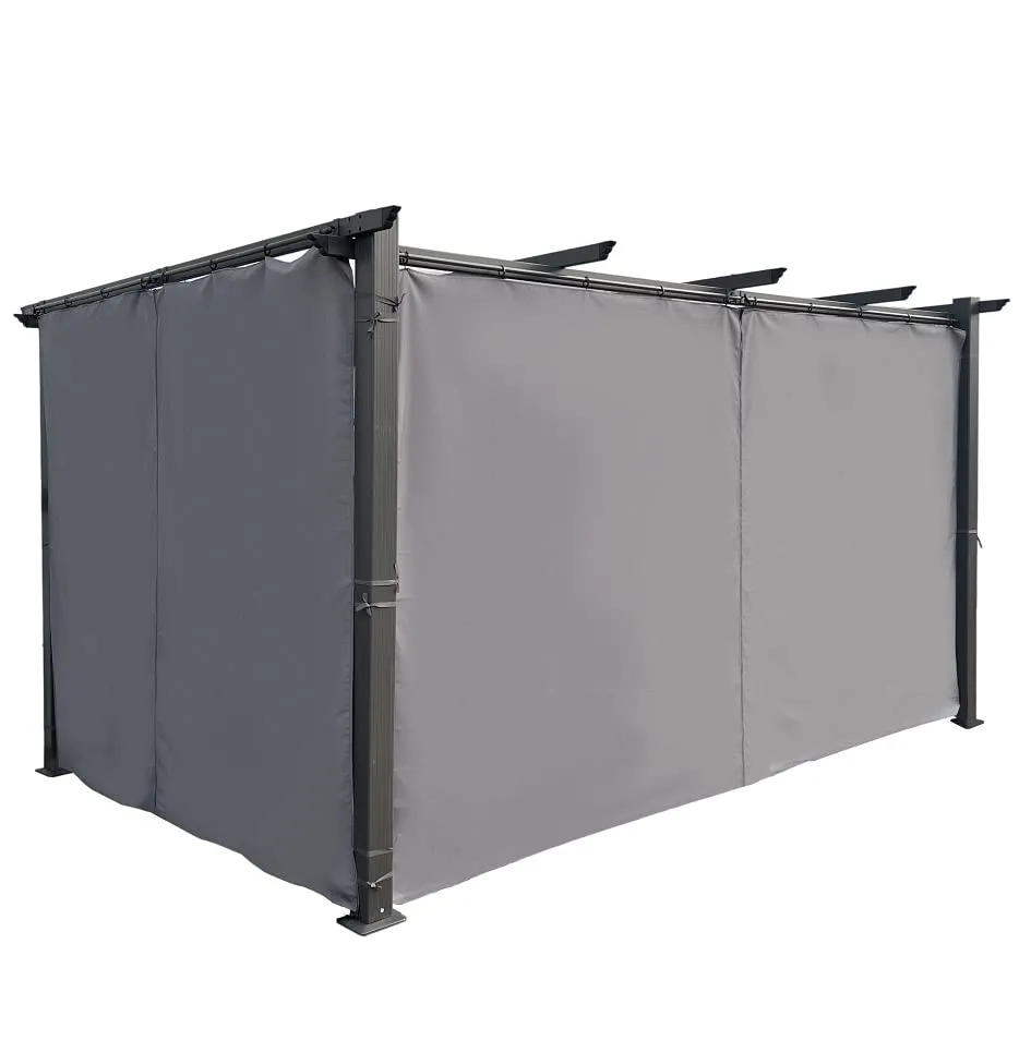 jet-line-pavillon-luxor-seitenvorhang-3-m-2er-set-anthrazit image 1