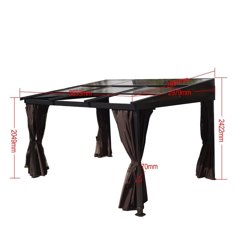 jet-line-karoom-aluminium-luxus-pavillon-3-x-3-6-m-anthrazit-mit-schiebedach image 6