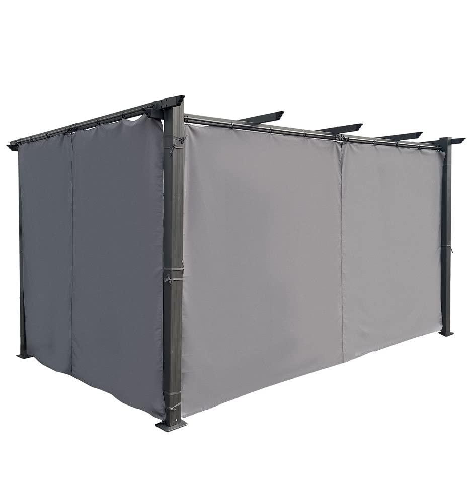 jet-line-pavillon-luxor-seitenvorhang-3-m-2er-set-anthrazit image 1