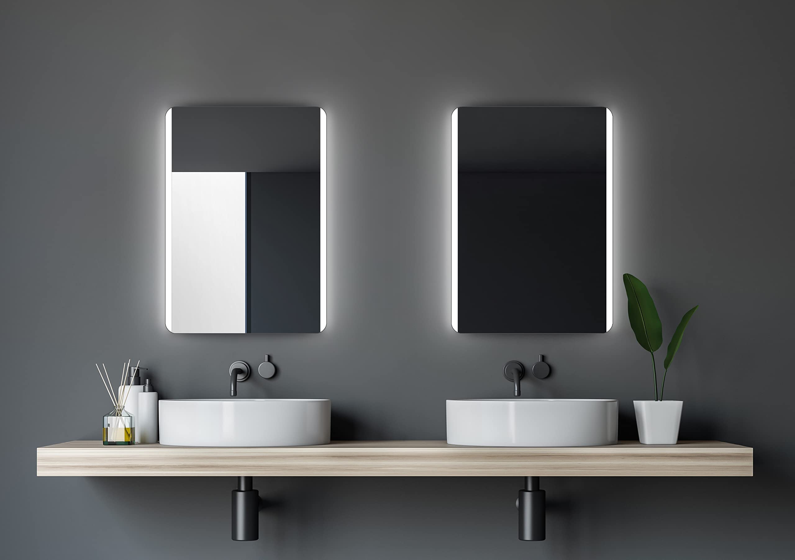 talos-badspiegel-chic-50-x-70-cm-badezimmerspiegel-mit-beleuchtung-hinterleuchte image 1