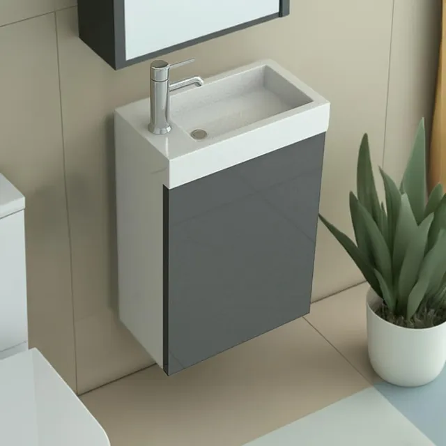 jet-line-aarau-waschtisch-set-mit-unterschrank-40-cm-grau-hochglanz image 1