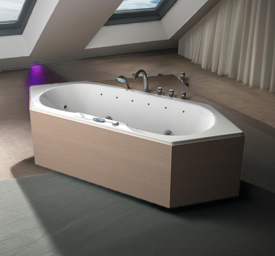 jet-line-luxus-indoor-whirlpool-eckbadewanne-209x80-cm-led-hydromassage image 5