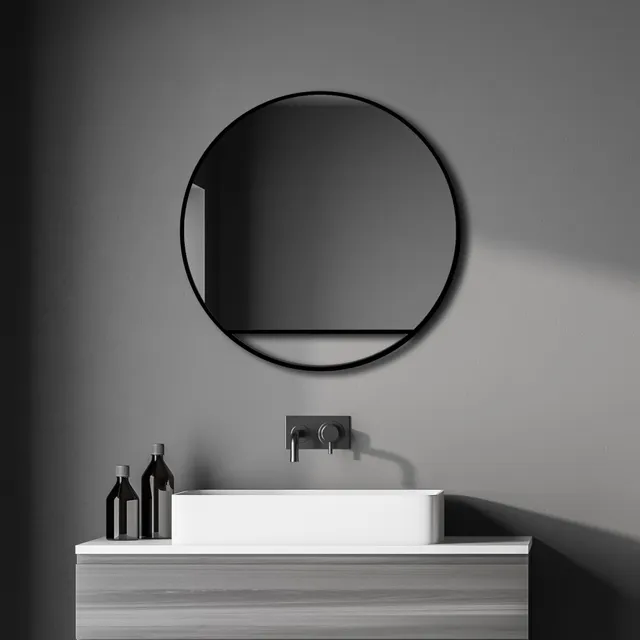 talos-black-hole-spiegel-rund-60-cm-schwarz-matt-aluminium image 1