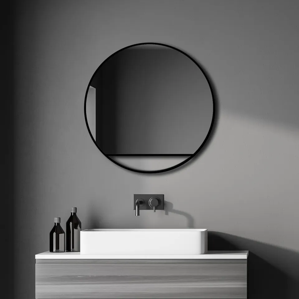 talos-black-hole-spiegel-rund-60-cm-schwarz-matt-aluminium image 1
