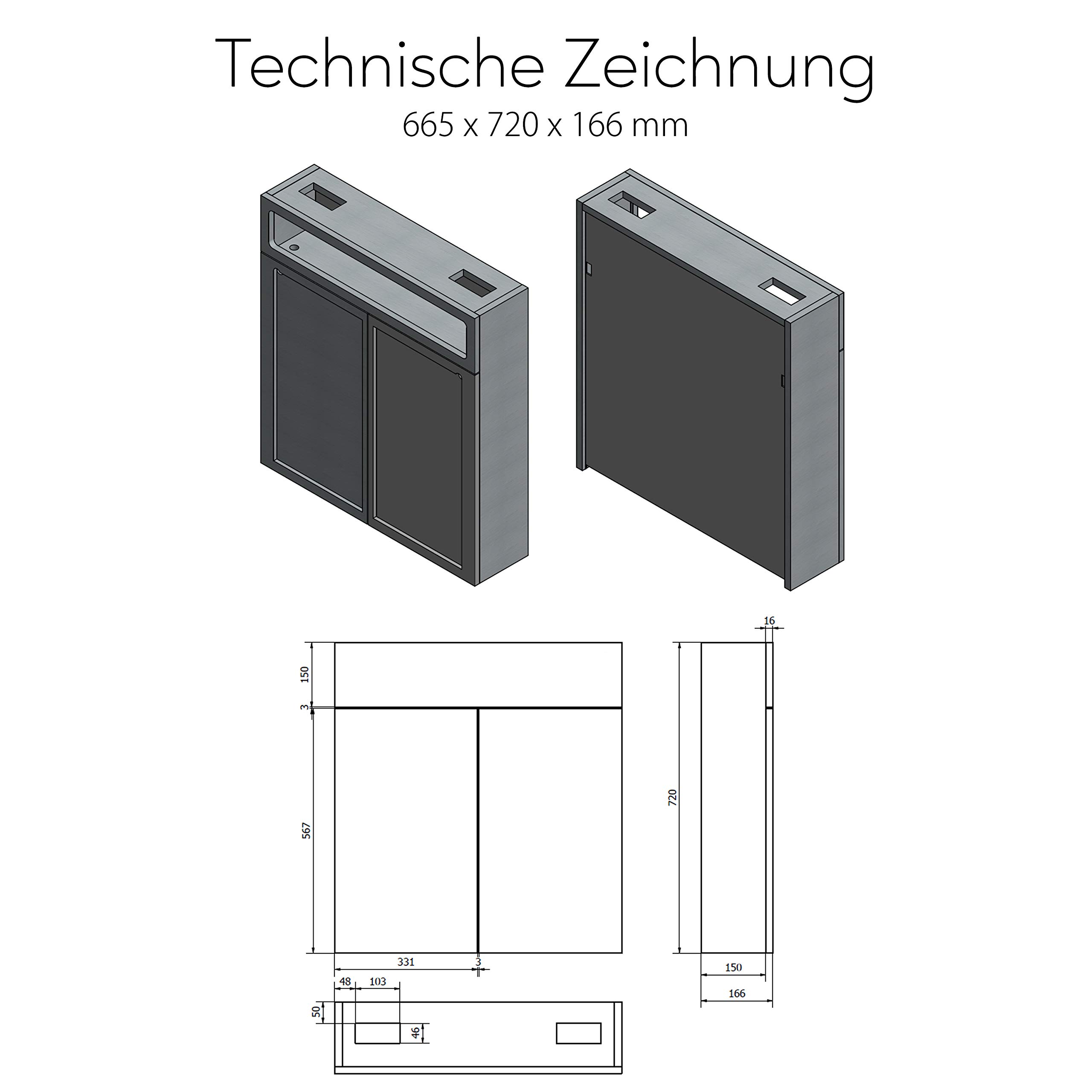artforma-emily-spiegelschrank-66x72-cm-led-sz2l000 image 2