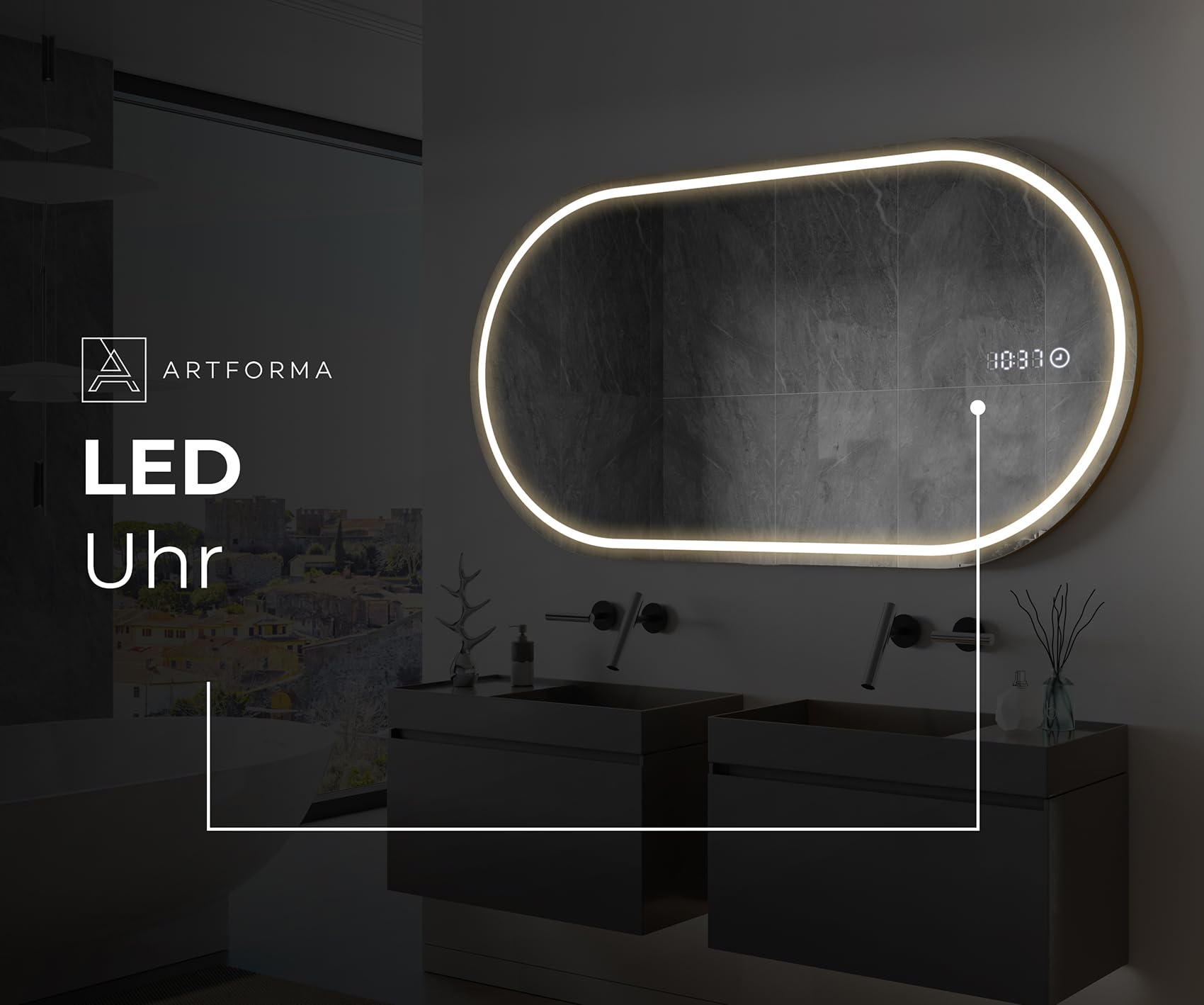 artforma-pok231-badspiegel-120x70-cm-asymmetrisch-mit-led-und-rahmen image 8