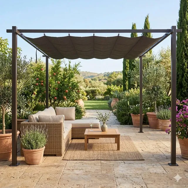 jet-line-luxor-light-alu-pavillon-3x4-m-anthrazit image 1