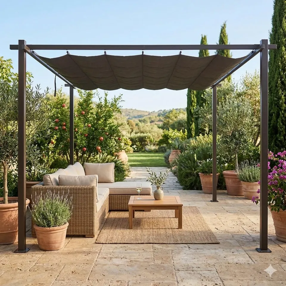 jet-line-luxor-light-alu-pavillon-3x4-m-anthrazit image 1
