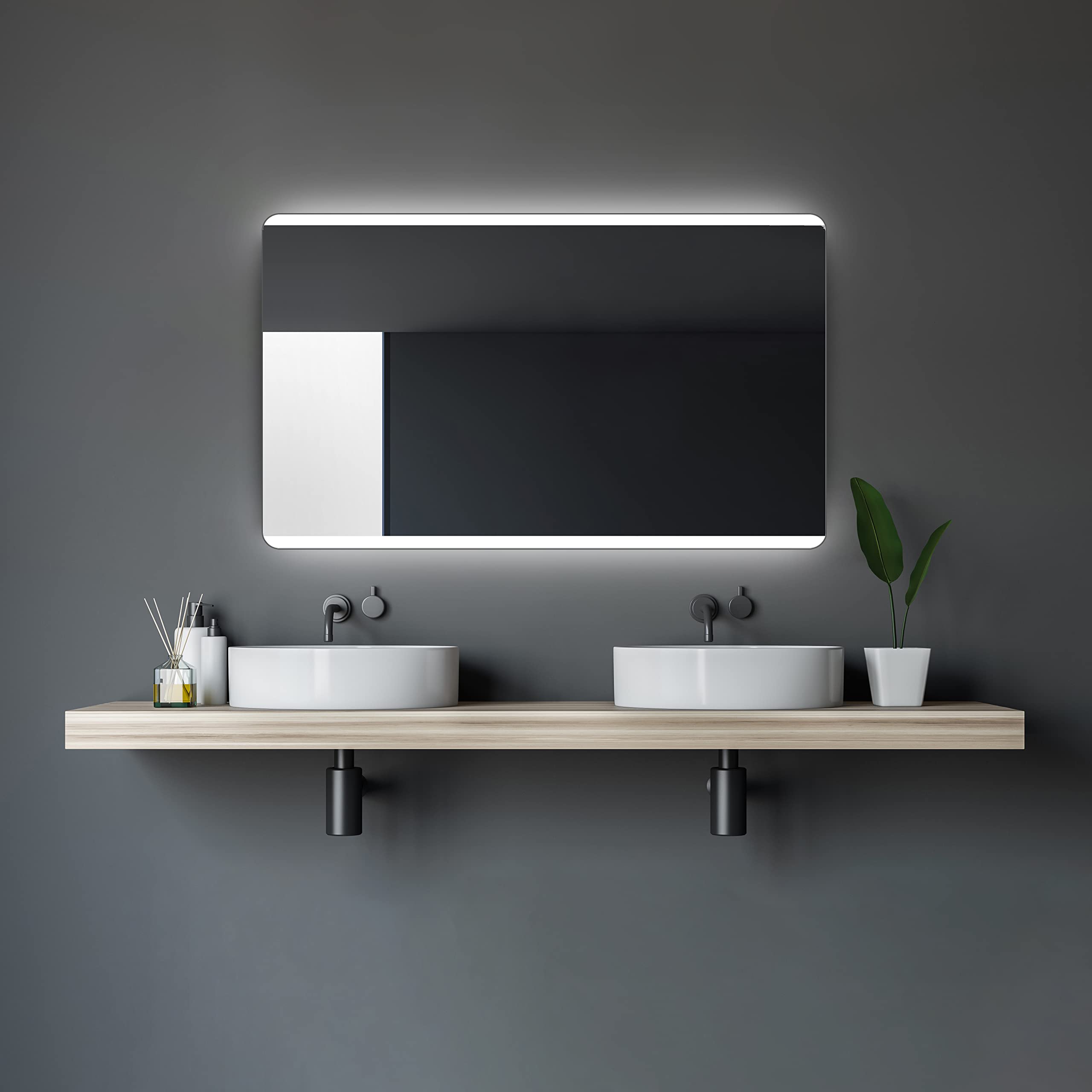 talos-badspiegel-chic-50-x-70-cm-badezimmerspiegel-mit-beleuchtung-hinterleuchte image 8