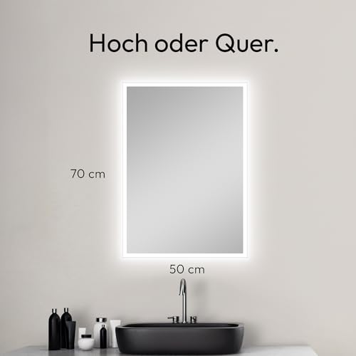 talos-led-badspiegel-bright-50-x-70-cm-spiegel-mit-lichtumrahmung-4200-k-alumini image 6