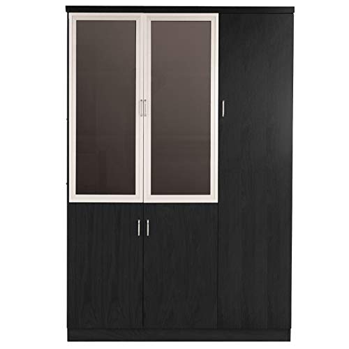 jet-line-aktenschrank-dortmund-120x42x200-cm-schwarz-holzoptik image 7