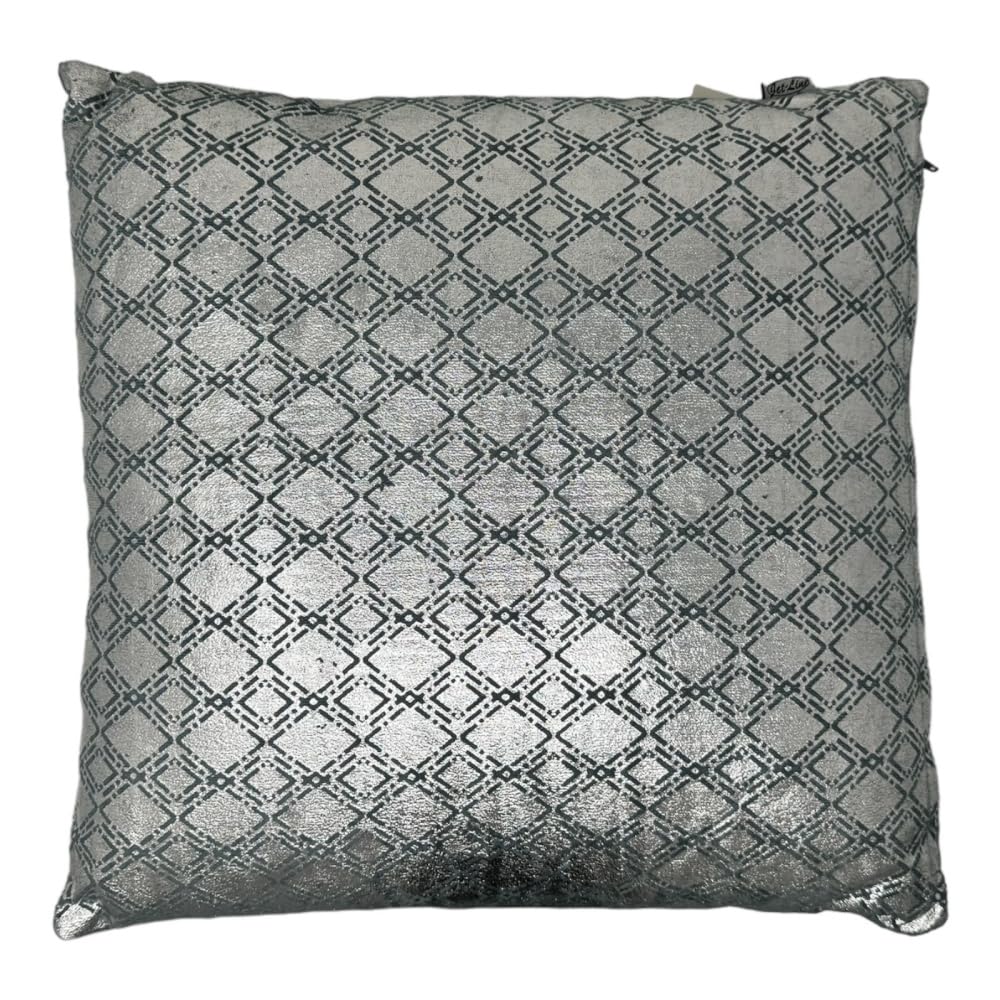 jet-line-raute-deko-kissen-set-2er-40x40-cm-silber-100-baumwolle-inkl-f-llung image 3