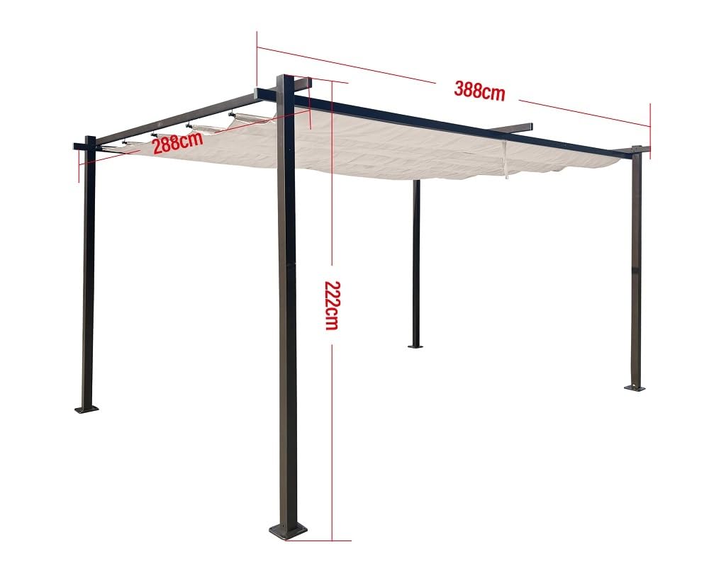 jet-line-luxor-light-alu-pavillon-3x4-m-anthrazit image 6