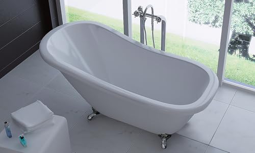jet-line-queen-design-badewanne-freistehend-170x80-cm-wei-mit-klauenf-en-silber image 8