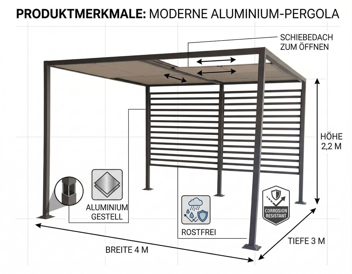 jet-line-amun-pavillon-3x4-m-aluminium-mit-schiebedach-anthrazit image 2