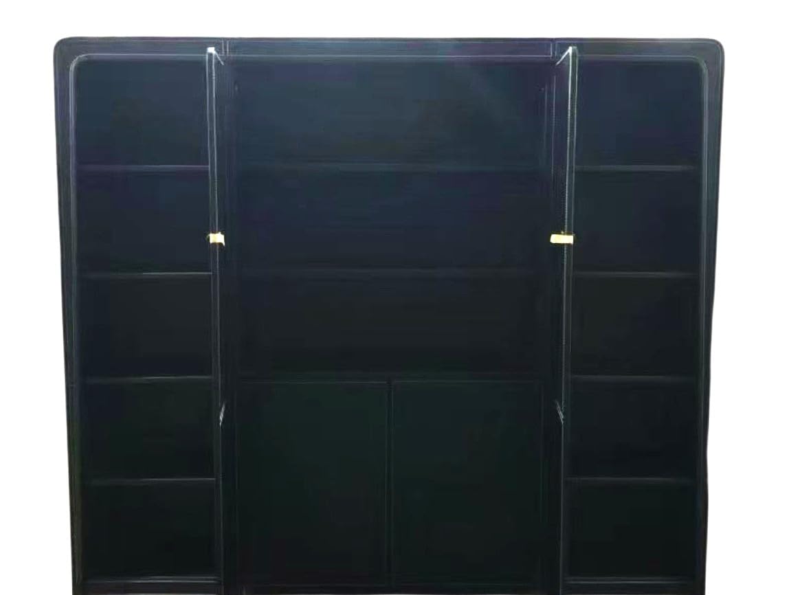 jet-line-pompeji-xxl-aktenschrank-218x40x180-cm-kunstleder-schwarz image 1