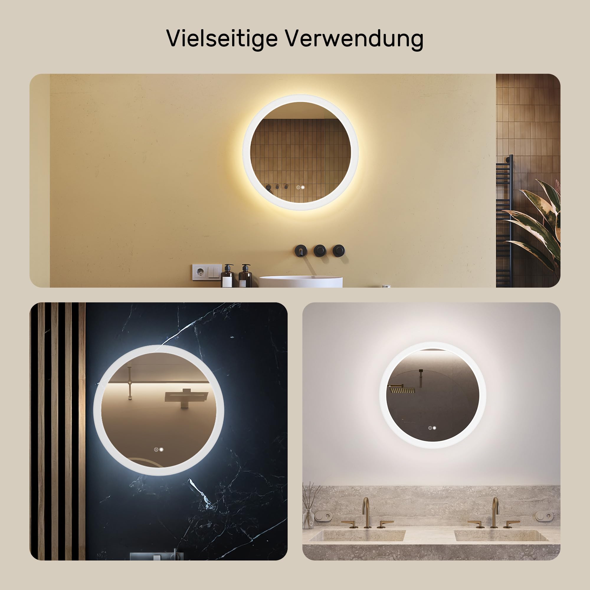 artforma-runder-led-badspiegel-60-cm-touch-3000k-6500k-mit-heizmatte image 2