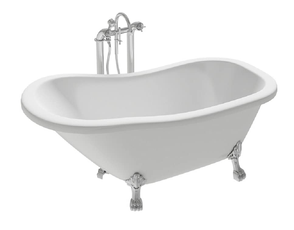jet-line-queen-design-badewanne-freistehend-170x80-cm-wei-mit-klauenf-en-silber image 4