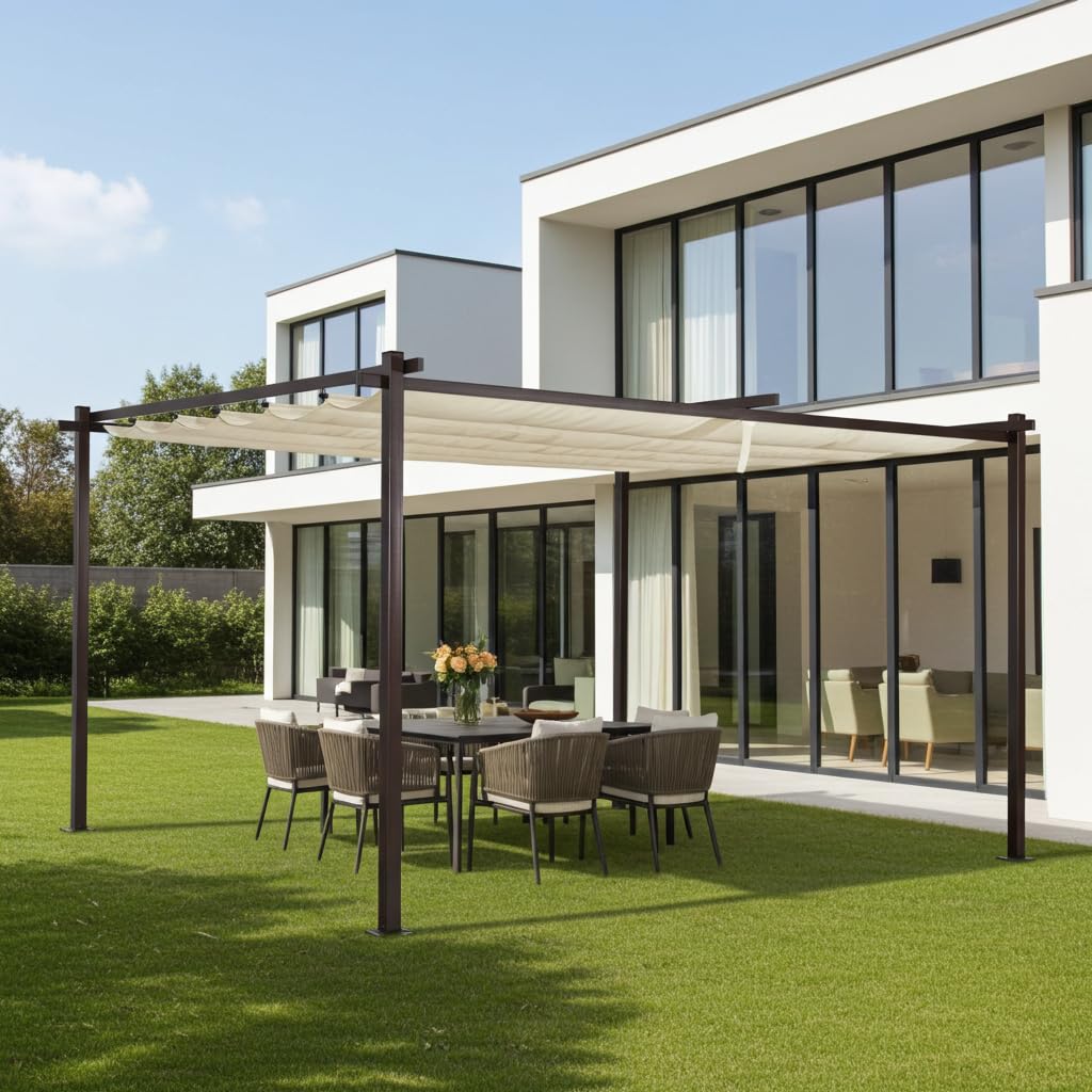 jet-line-luxor-light-metall-pavillon-4-x-3-m-anthrazit-beige-pergola-mit-schiebe image 3