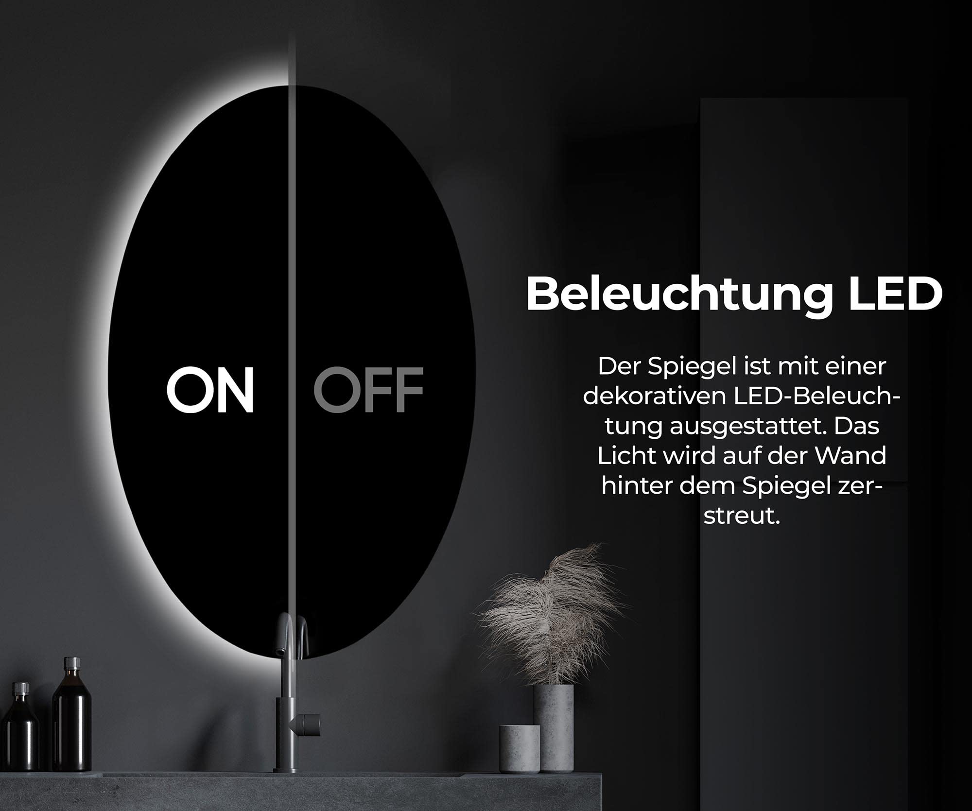 artforma-ambientline-led-badspiegel-oval-70x120-cm-ohne-rahmen image 3
