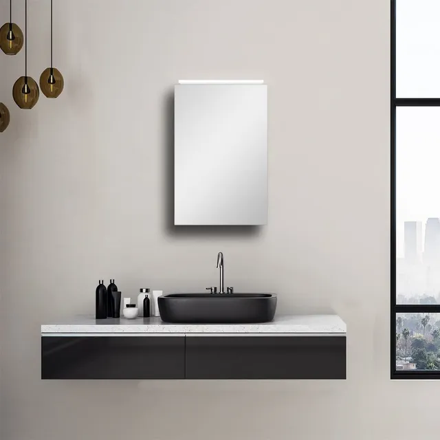 talos-mirage-spiegelschrank-40x60-cm-mit-led-beleuchtung-aluminium image 1