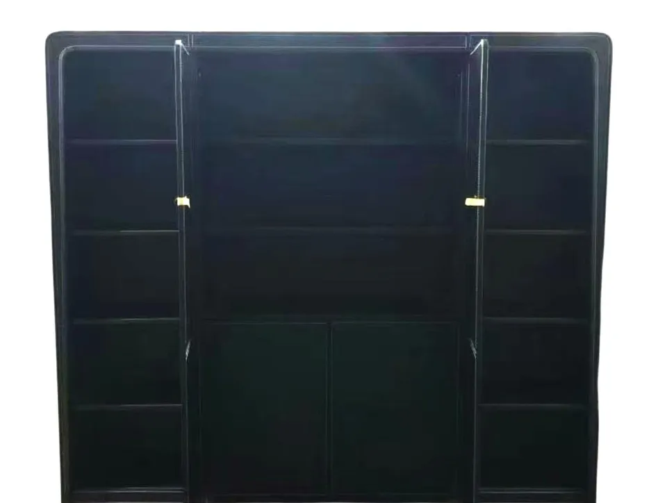 jet-line-pompeji-xxl-aktenschrank-218x40x180-cm-kunstleder-schwarz image 1