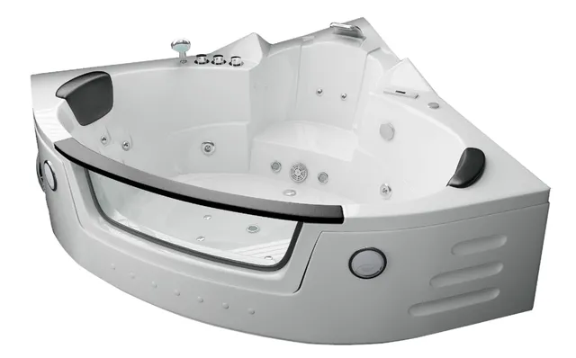 jet-line-whirlpool-carlotta-153x153-cm-2-personen-eck-badewanne-wei image 1
