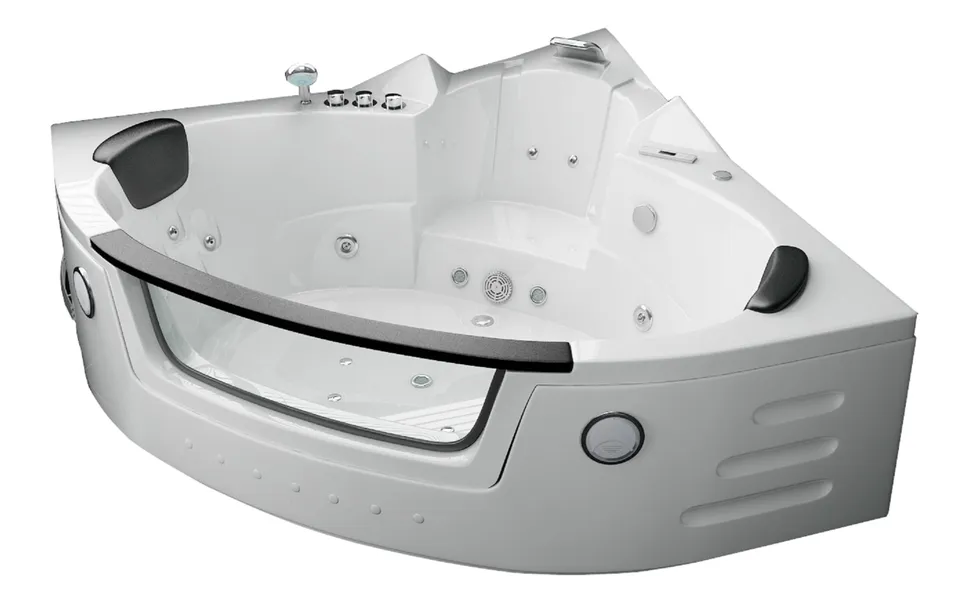 jet-line-whirlpool-carlotta-153x153-cm-2-personen-eck-badewanne-wei image 1