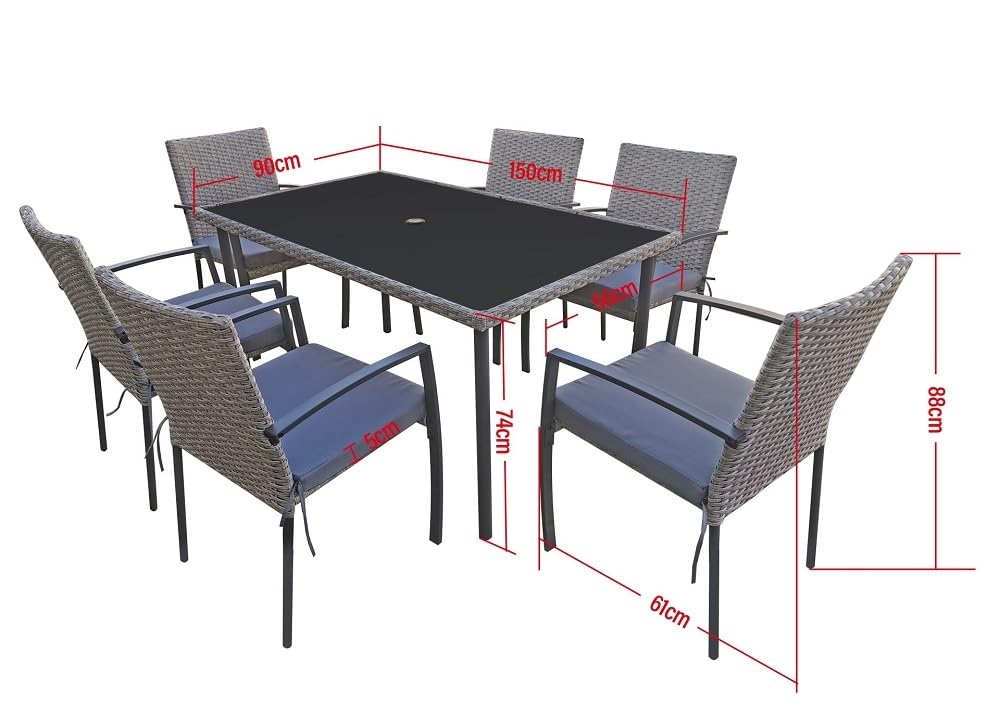 jet-line-carlo-garten-essgruppe-polyrattan-grau-6-st-hle-tisch image 6