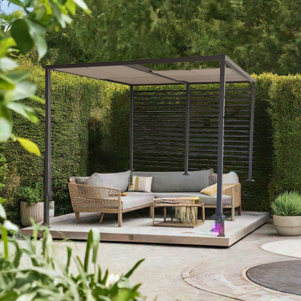 jet-line-amun-pavillon-3x4-m-aluminium-mit-schiebedach-anthrazit image 4