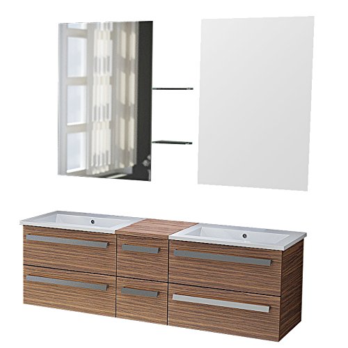 jet-line-badset-z-rich-ii-doppelwaschplatz-150-cm-holzoptik-dunkel image 1