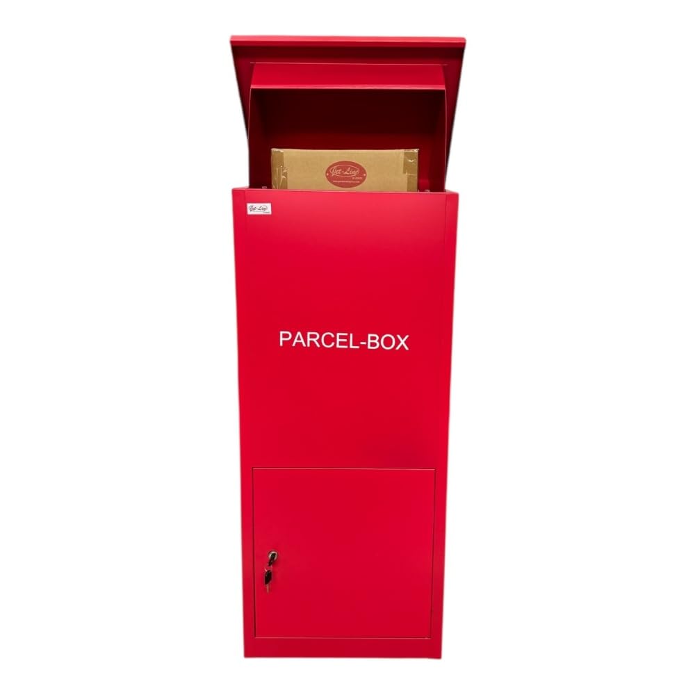 jet-line-xxl-paketbriefkasten-rot-paketbox-metall-99-5x35x45-5-cm image 4