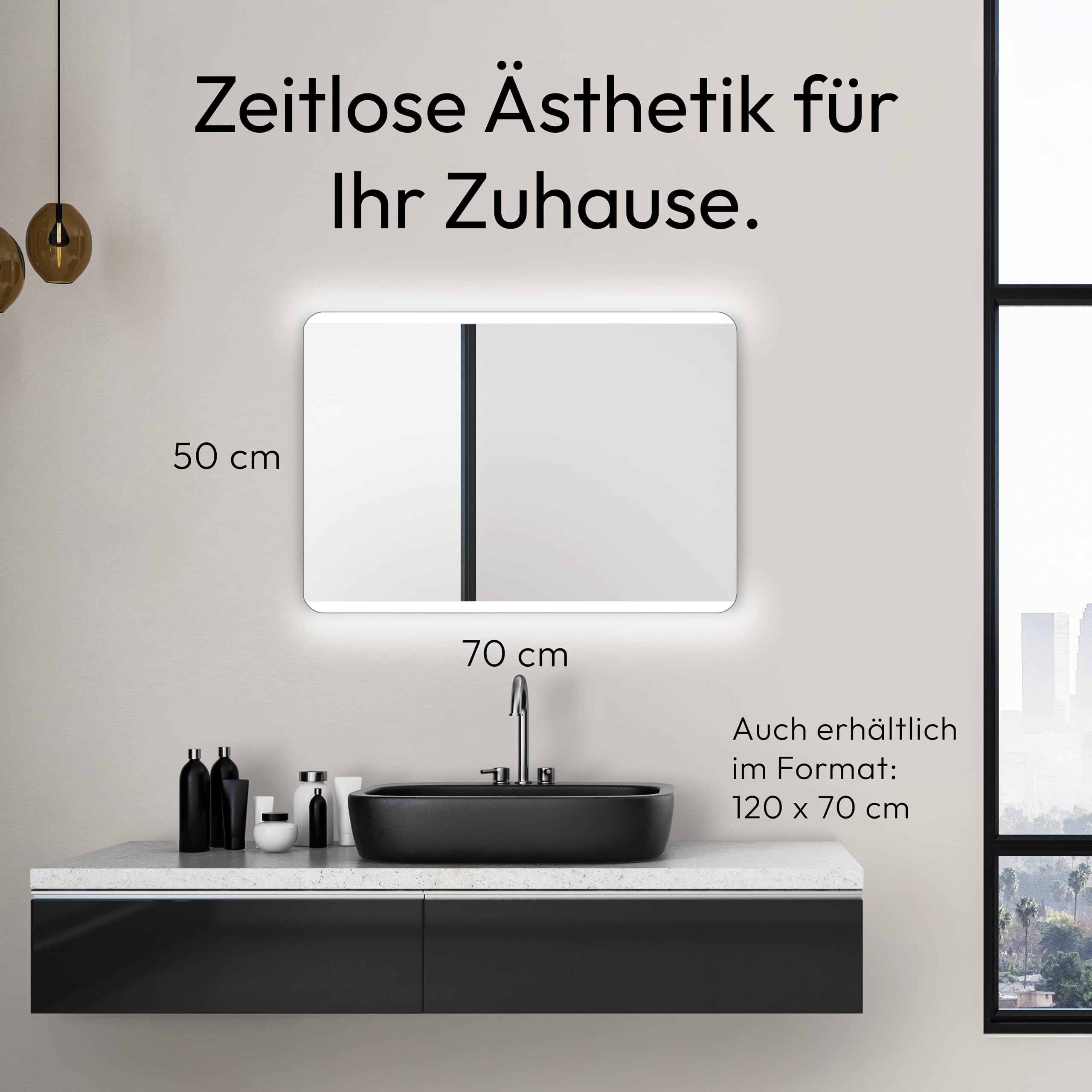 talos-badspiegel-chic-50-x-70-cm-badezimmerspiegel-mit-beleuchtung-hinterleuchte image 5