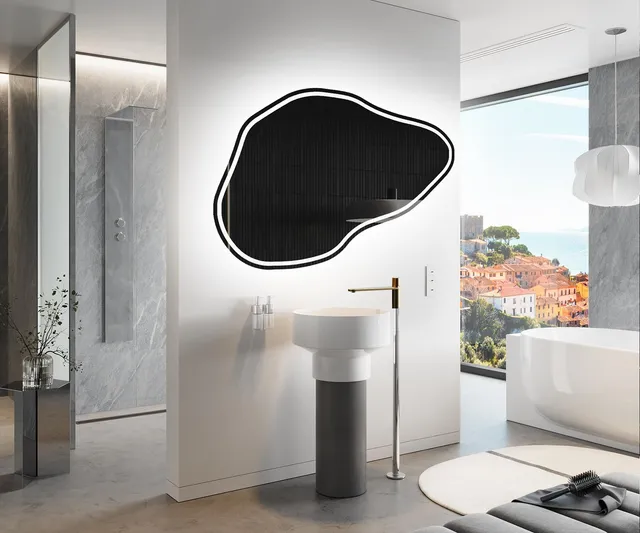 artforma-pod223-led-badspiegel-asymmetrisch-129x84-cm-ohne-rahmen image 1