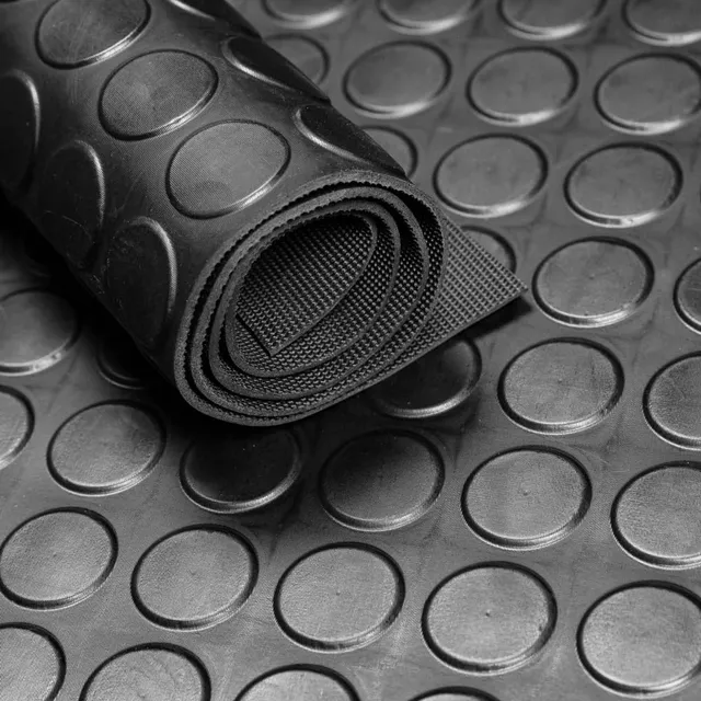 jet-line-coin-gummimatte-bodenmatte-schwarz-100-cm-breit-anti-rutsch image 1