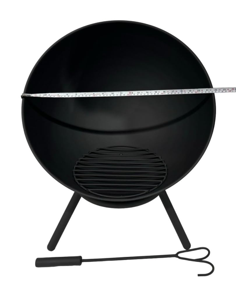 jet-line-feuerschale-apacho-schwarz-60-cm-stahl-mit-3-bein-st-nder image 5