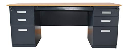 jet-line-samara-metallschreibtisch-werkstattschreibtisch-dunkelgrau-holzoptik image 6