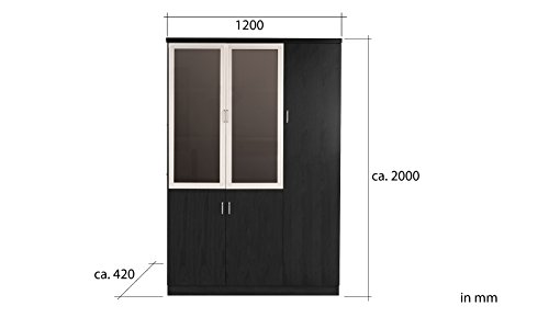 jet-line-aktenschrank-dortmund-120x42x200-cm-schwarz-holzoptik image 6